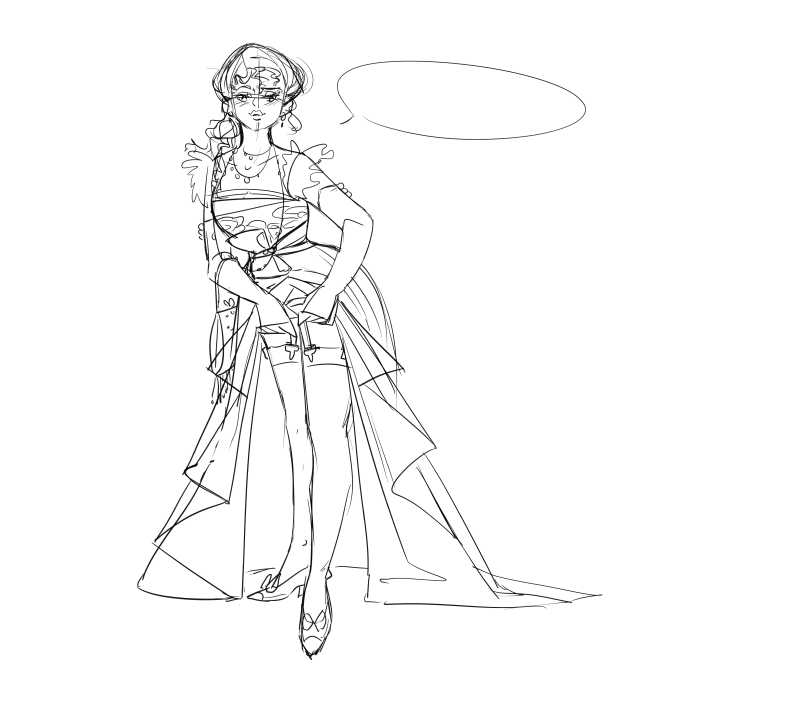 a sketch of the final image