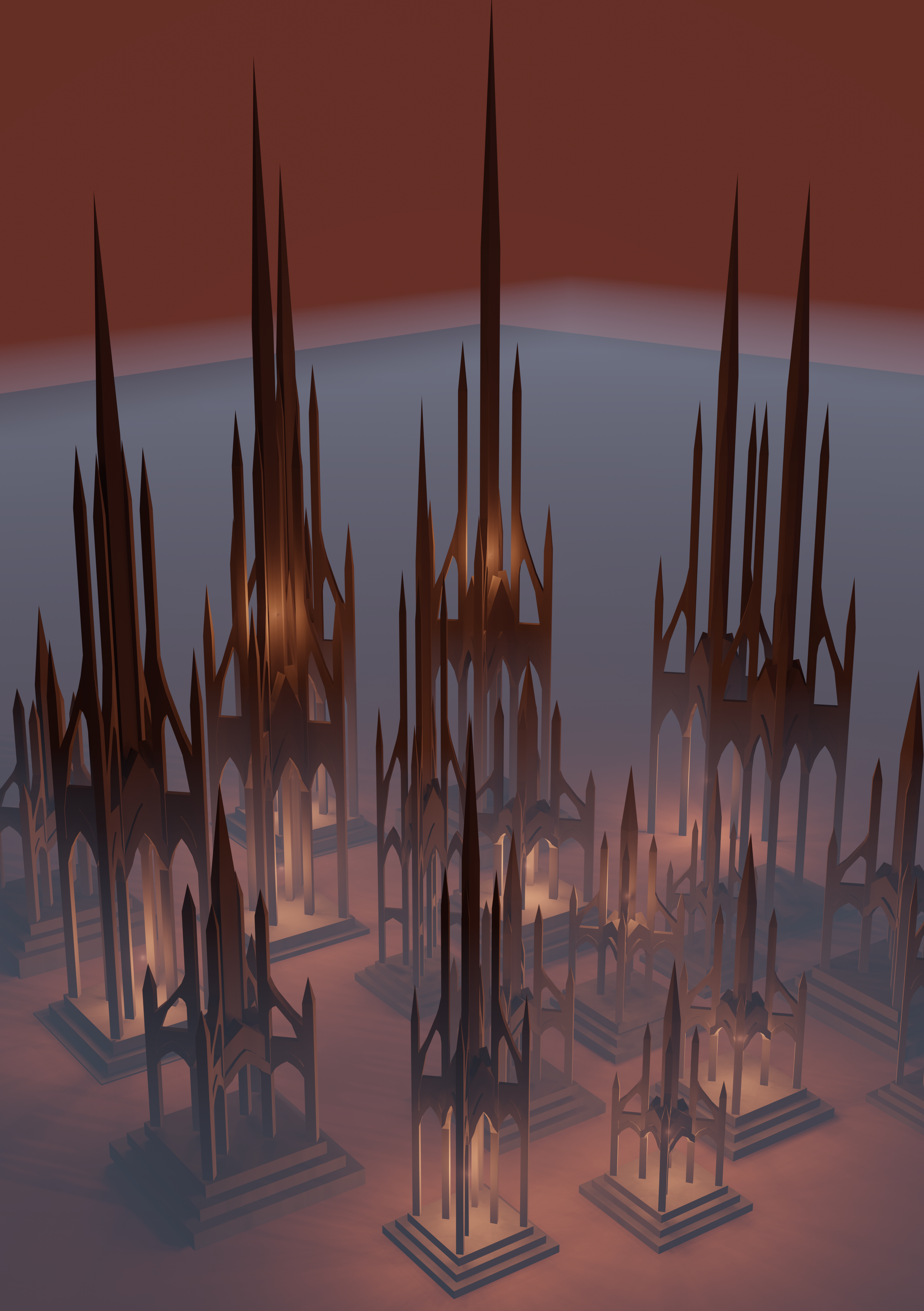 A close up of the 3d model.